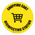 Shopping Cart Disinfecting Station - Floor Sign