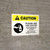 Caution: Please Use Hand Sanitizer - After Blowing Your Nose, Sneezing, or Coughing with Icon Landscape - Wall Sign