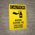 Caution: Avoid COVID-19 - Please Use Hand Sanitizer with Icon Portrait - Wall Sign