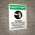 Safety First: Please Use Hand Sanitizer - After Carrying Out Dirty Tasks with Icon Portrait - Wall Sign