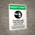 Safety First: Please Use Hand Sanitizer - Apply Hand Sanitizer and Rub Hands with Icon Portrait - Wall Sign