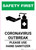 Safety First: Coronavirus Outbreak - Please Use Hand Sanitizer with Icon Portrait - Wall Sign
