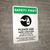Safety First: Please Use Hand Sanitizer - Germs Can Be Spread with Icon Portrait - Wall Sign
