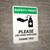 Safety First: Please Use Hand Sanitizer - Thank you with Icon Portrait - Wall Sign