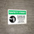 Safety First: Please Use Hand Sanitizer - After Carrying Out Dirty Tasks with Icon Landscape - Wall Sign