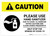 Caution: Exercise Extra Caution and Clean Hands Frequently - Stop Covid-19 Landscape - Wall Sign