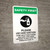 Safety First: Please Use Hand Sanitizer and Think About Hand Hygiene Portrait - Wall Sign