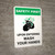Safety First: Upon Entering Wash Your HandsPortrait - Wall Sign