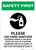 Safety First: Cleaning Hands is the Most Effective Way of Stopping Illnesses Portrait - Wall Sign