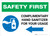 Safety First: Complimentary Hand Sanitizer For Your Usage - Left Arrow Landscape - Wall Sign