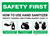 Safety First: How To Use Hand Sanitizer Landscape - Wall Sign