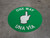 One Way - Pointing Hand - Green - Bilingual Spanish - Floor Sign