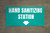Hand Sanitizing Station with Arrow/Green - Banner