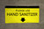 Please Use Hand Sanitizer with Arrow - Yellow/Black - Banner