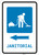 Janitorial Left Arrow with Icon Portrait - Wall Sign