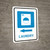 Laundry Left Arrow with Icon Portrait - Wall Sign