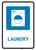 Laundry with Icon Portrait - Wall Sign