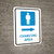 Mens Changing Area Right Arrow with Icon Portrait - Wall Sign