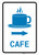 Cafe Right Arrow with Icon Portrait v2 - Wall Sign