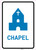 Chapel with Icon Portrait v2 - Wall Sign