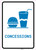 Concessions with Icon Portrait v2 - Wall Sign