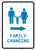 Family Changing Right Arrow with Icon Portrait v2 - Wall Sign