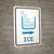 Ice Right Arrow with Icon Portrait v2 - Wall Sign