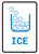 Ice with Icon Portrait v2 - Wall Sign