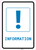 Information with Exclamation Mark Portrait v2 - Wall Sign