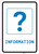 Information with Question Mark Portrait v2 - Wall Sign