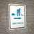 Janitorial Right Arrow with Icon Portrait v2 - Wall Sign