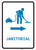 Janitorial Right Arrow with Icon Portrait v2 - Wall Sign