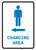 Mens Changing Area Left Arrow with Icon Portrait v2 - Wall Sign