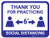 Thank You for Practicing Social Dist - 6' - Blue - Floor Sign
