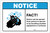 Notice: FACT Germs Can Be Spread Person to Person ANSI Landscape - Label