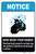 Notice: Washing Hands Properly Stop the Spread ANSI Portrait - Label