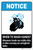 Notice: Wash Hands Whenever Hands are Dirty ANSI Portrait - Label