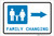 Family Changing Right Arrow with Icon Landscape - Label