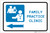 Family Practice Clinic Left Arrow with Icon Landscape - Label