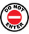 Do Not Enter (Round) - Floor Sign