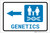Genetics Left Arrow with Icon Landscape - Label