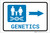 Genetics Right Arrow with Icon Landscape - Label
