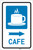 Cafe Right Arrow with Icon Portrait - Label