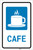 Cafe with Icon Portrait - Label