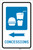 Concessions Left Arrow with Icon Portrait - Label