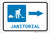 Janitorial Right Arrow with Icon Landscape - Label