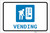 Vending Machine with Icon Landscape - Label
