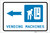 Vending Machines Left Arrow with Icon Landscape - Label