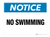 Notice: No Swimming - Wall Sign