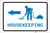 Housekeeping Left Arrow with Icon Landscape v2 - Label